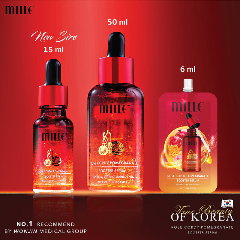 Mille Rose Booster Serum - Cordy Pomegranate 50ml