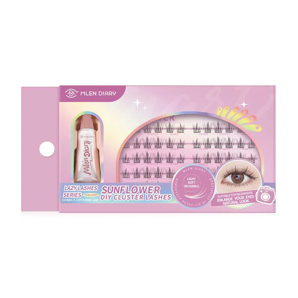 MLEN DIARY Lazy Series Eyelashes 5 Rows - Sun