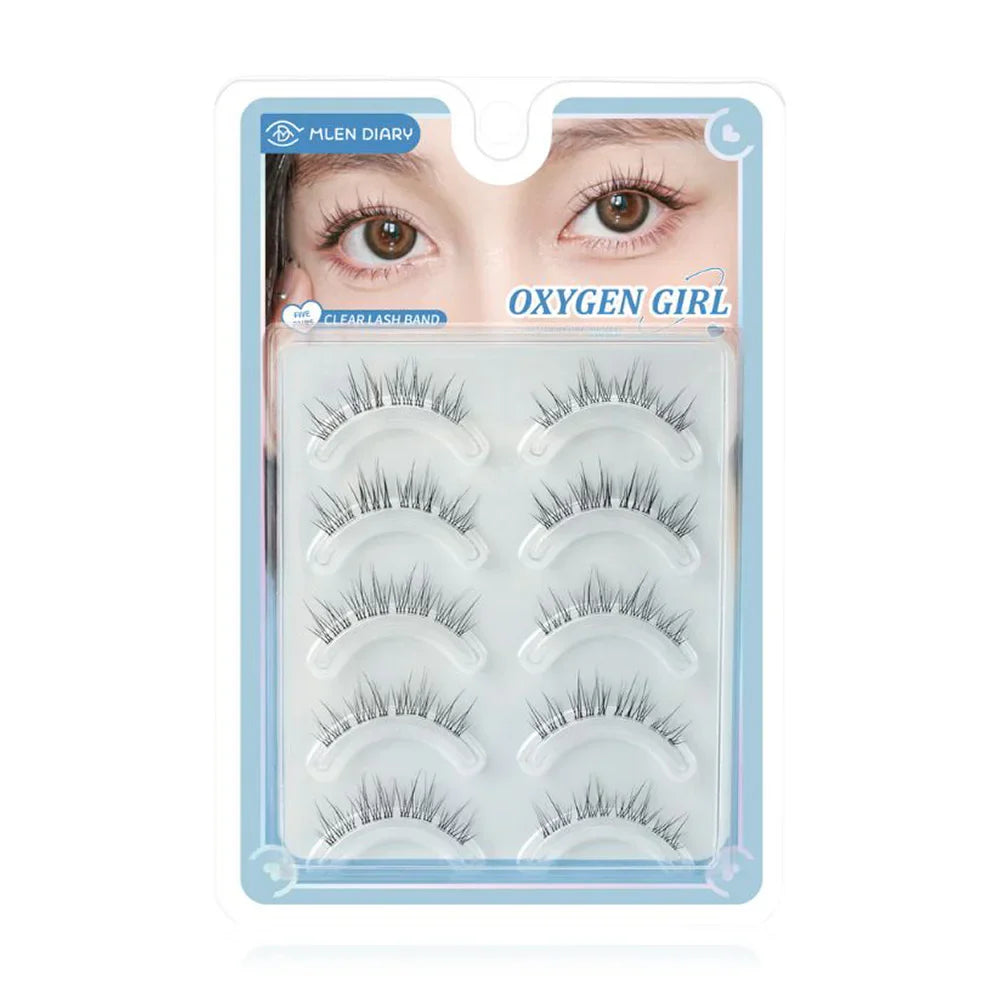 MLEN DIARY Strips Lashes Series Eyelashes 5 Pairs - Oxygen