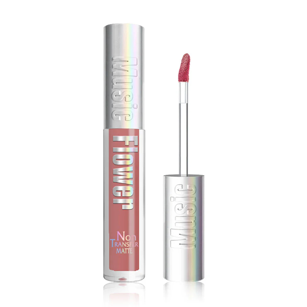 Music Flower Non Transfer Matte Lip Gloss 3.3g - #102 Caramel Red Lychee