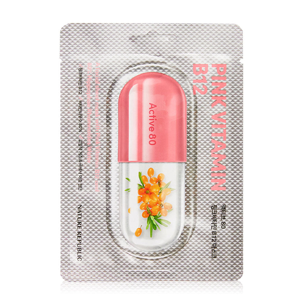 Nature Republic Active 80 Pink Vitamin B12 Mask 29ml