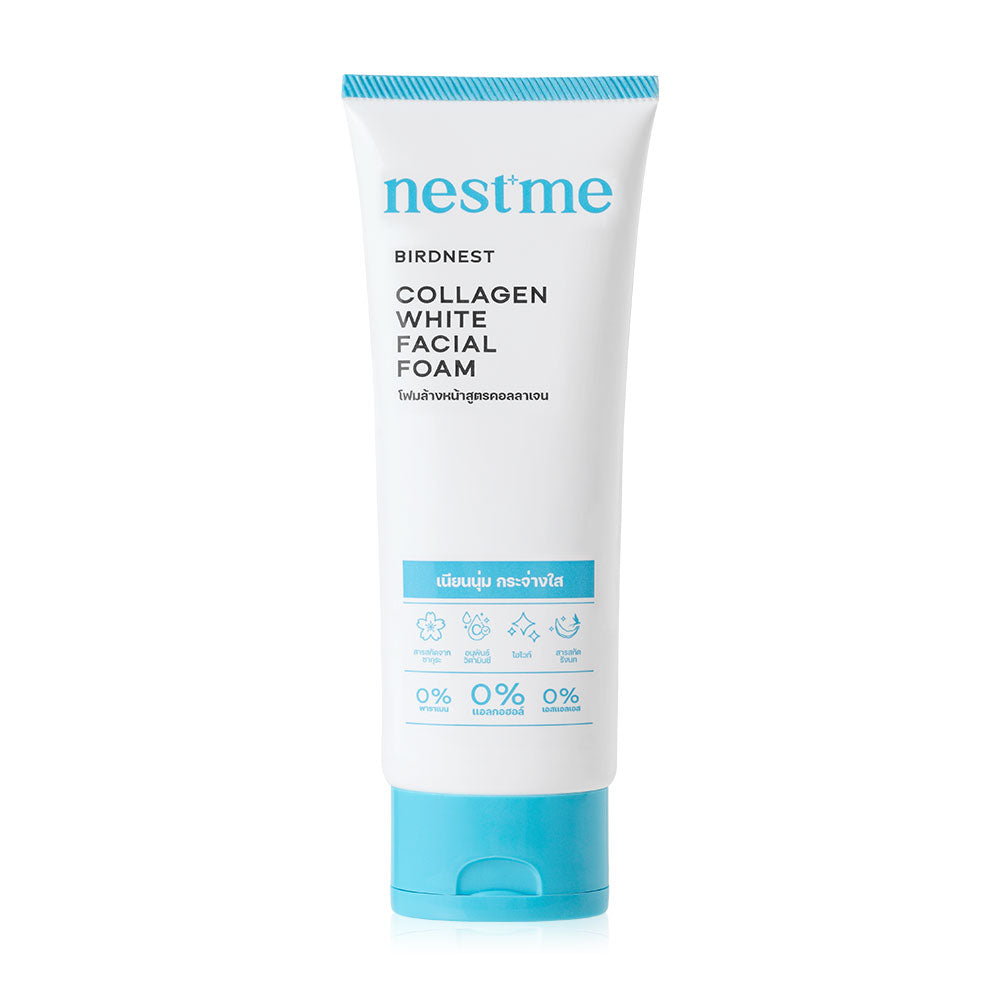 NESTME Birdnest Collagen White Facial Foam 100g