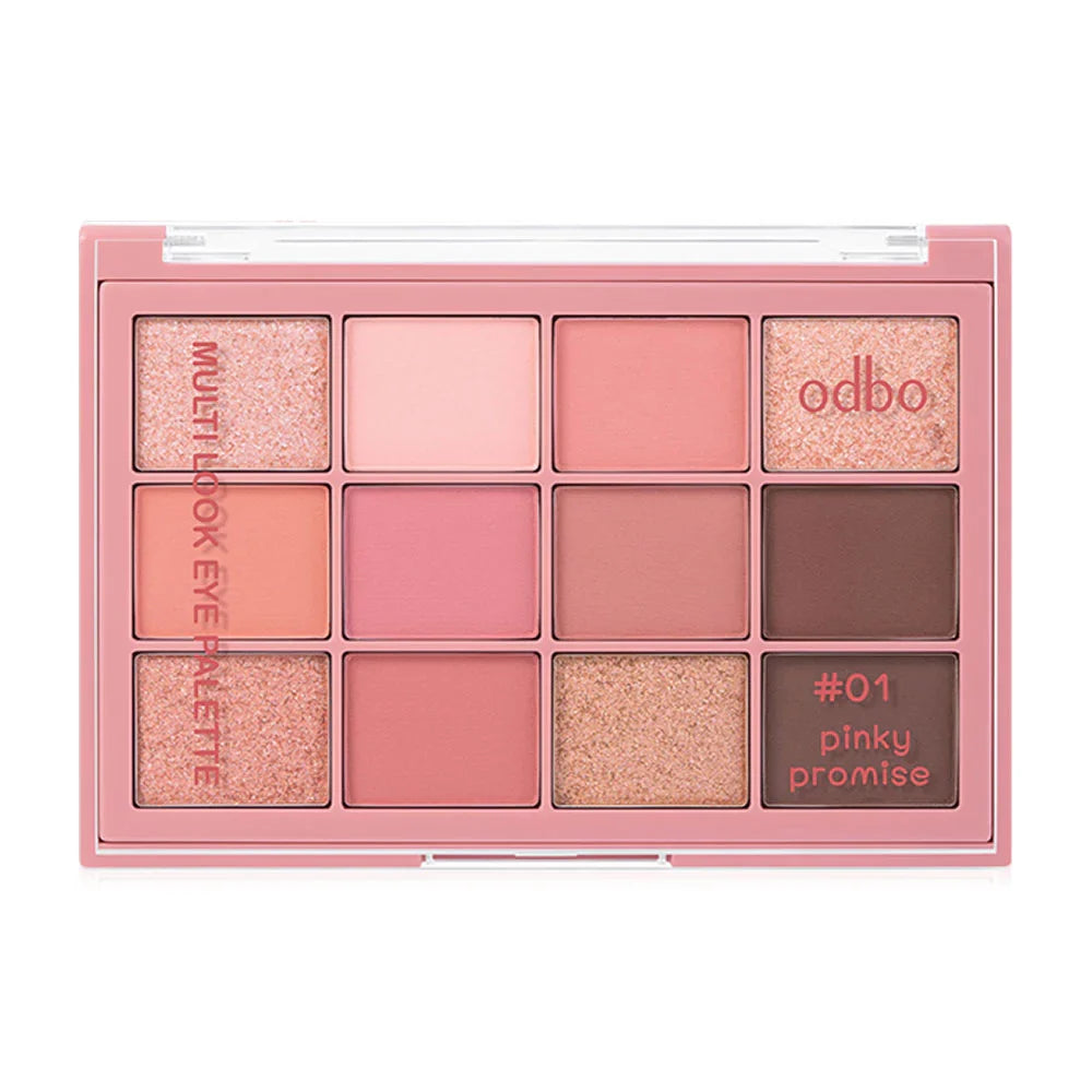 ODBO Multi Look Eye Palette 10g - #01 Pinky Promise