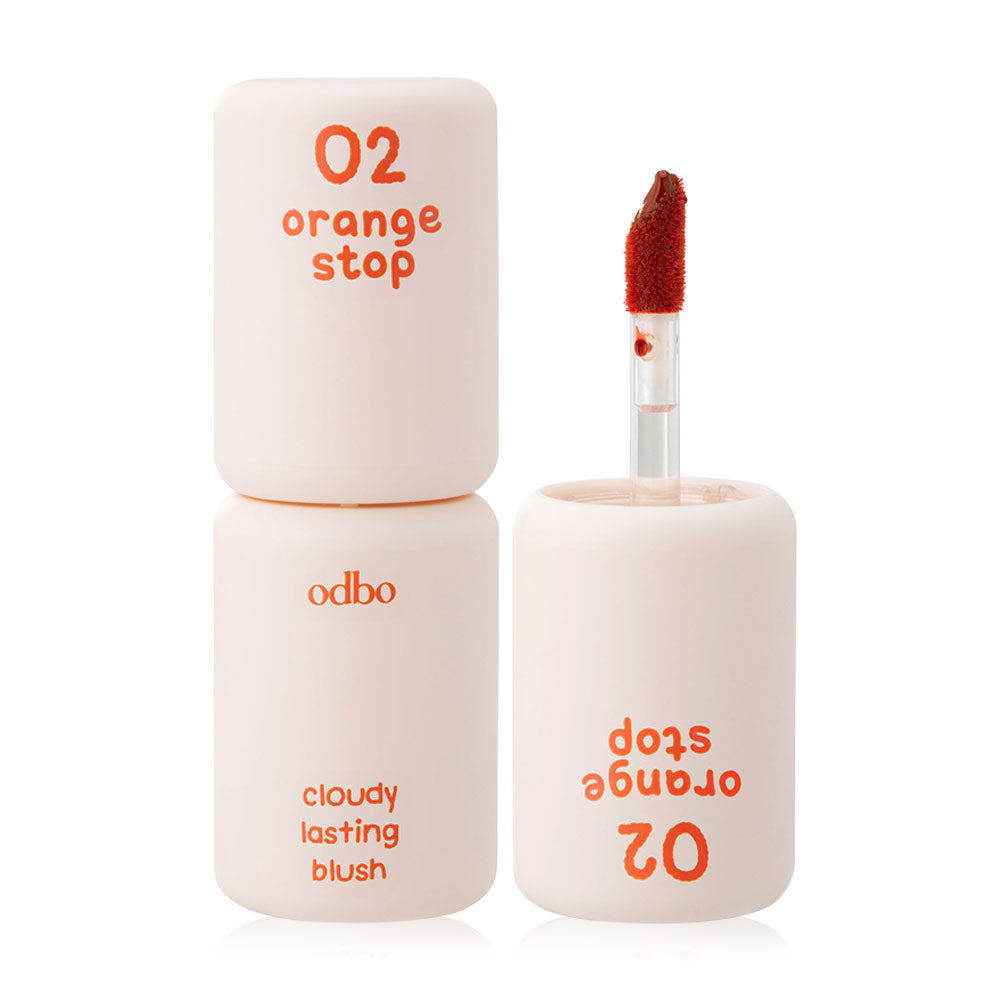 ODBO Cloudy Lasting Blush 3g - #02 Orange Stop