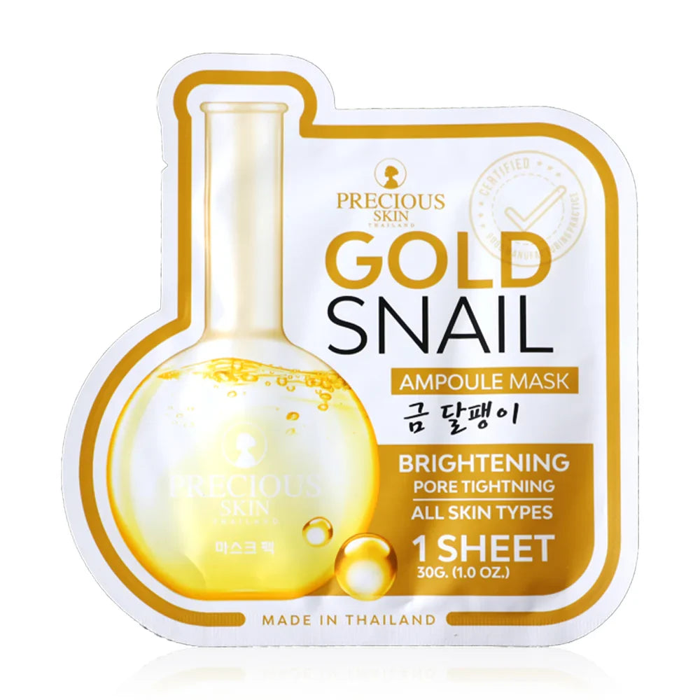 Precious Skin Thailand Ampoule Mask - Gold Snail Extract