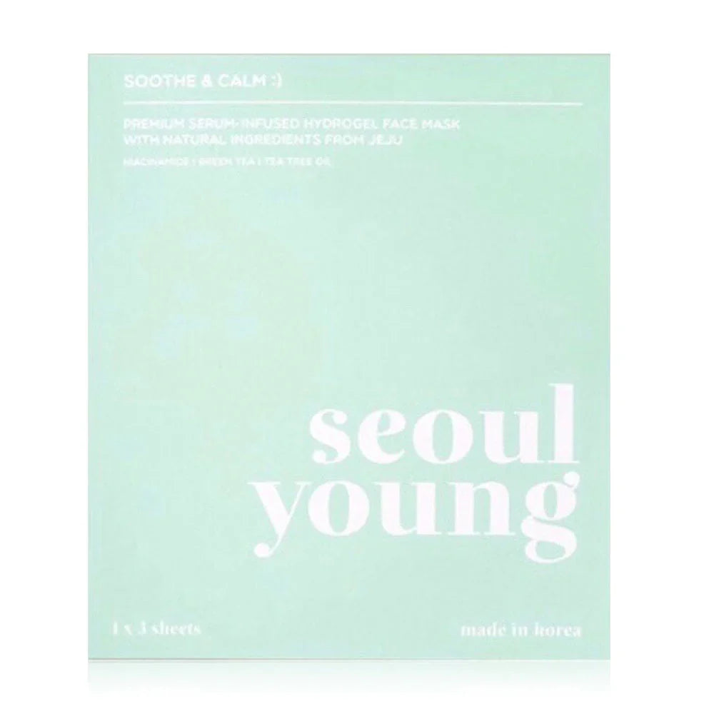 Seoulyoung Premium Serum Infused Hydrogel Soothe & Calm Face Mask 90g x 3 Sheets