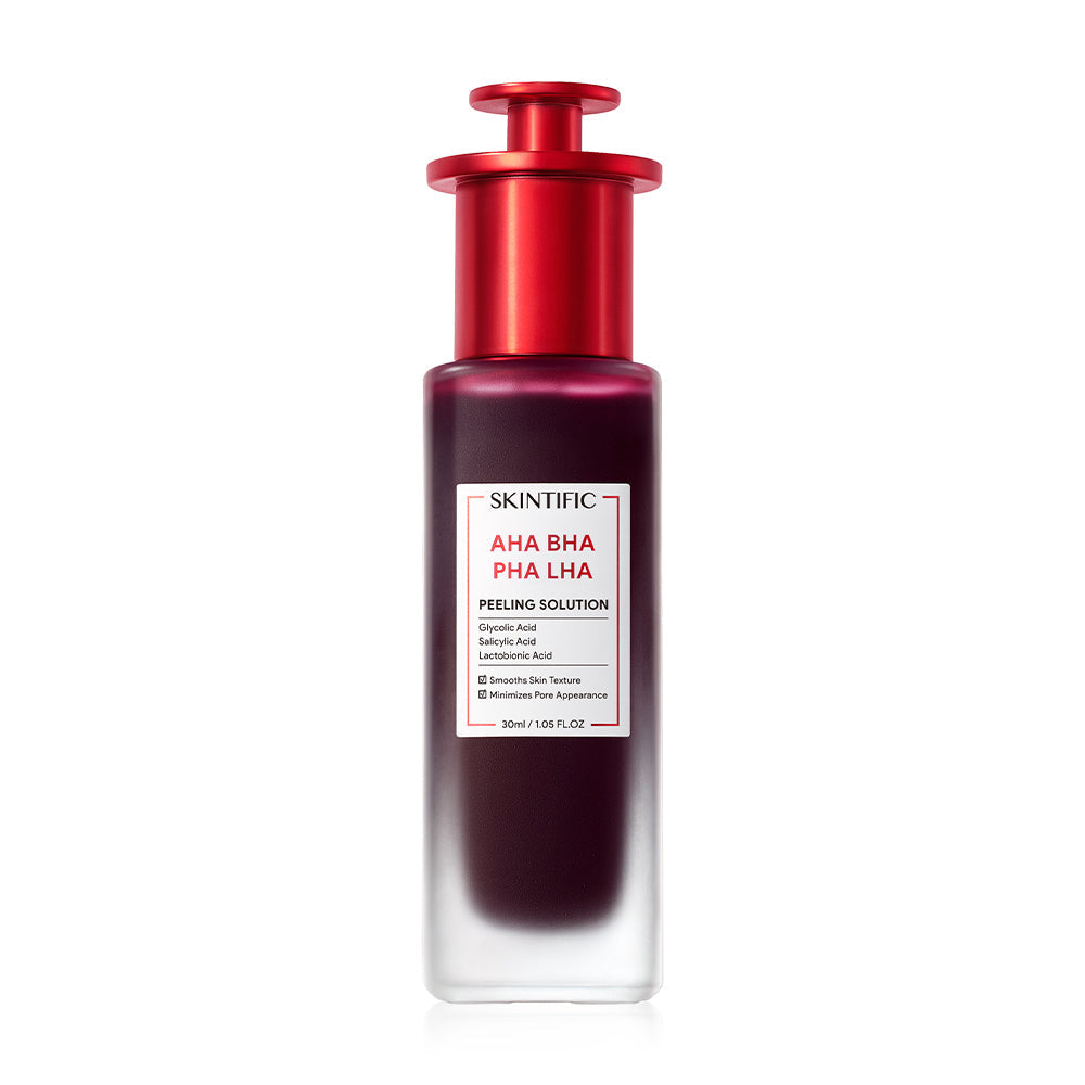 SKINTIFIC AHA BHA PHA LHA Peeling Solution Facial Serum 30ml