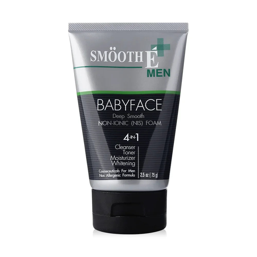 Smooth E For Men Cleansing Foam - Oil Control Formula