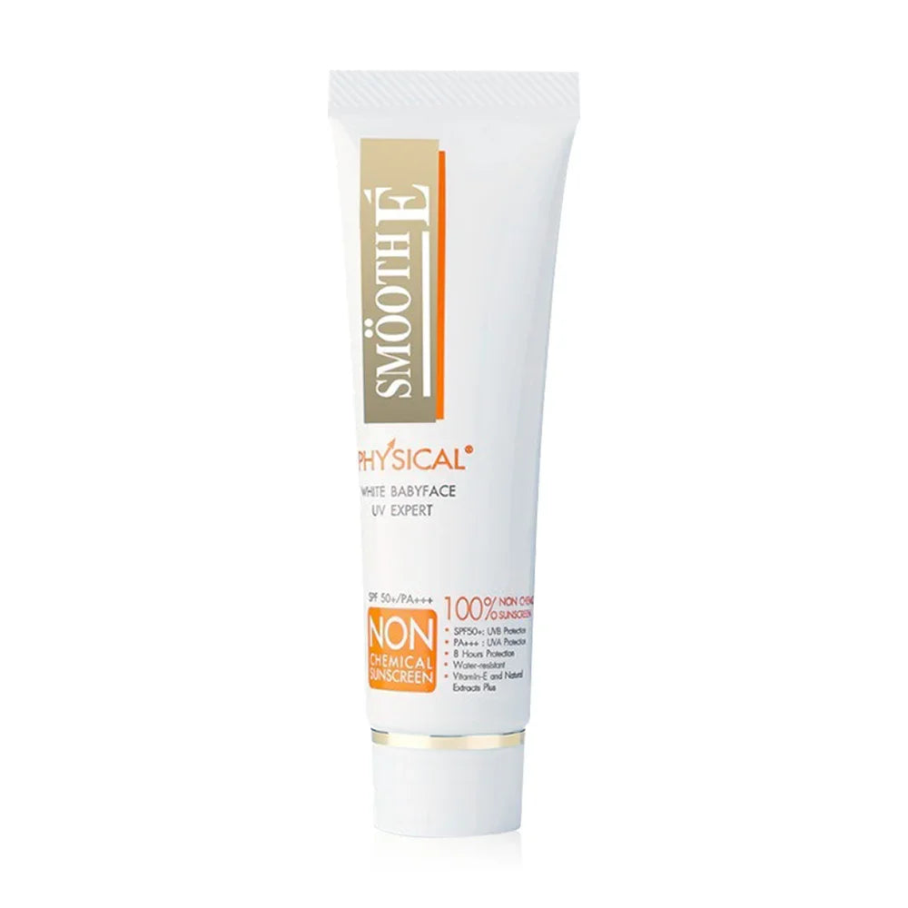 Smooth E Physical White Babyface SPF50+/PA+++ UV Expert 15g - White