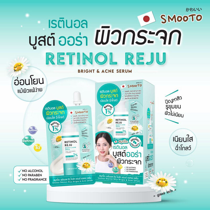 Smooto Japan Retinol Reju Bright & Acne Serum 7g