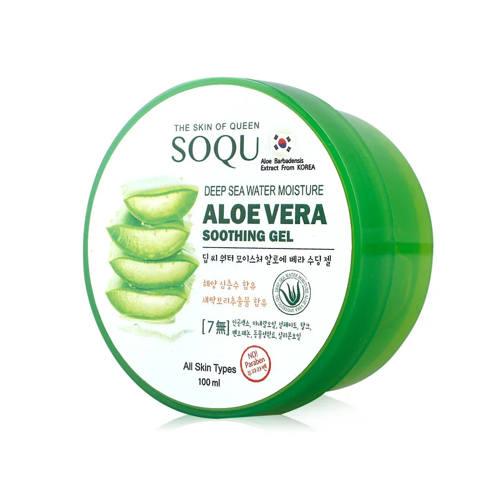 SOQU Deep Sea Water Moisture Aloe Vera Soothing Gel 100ml
