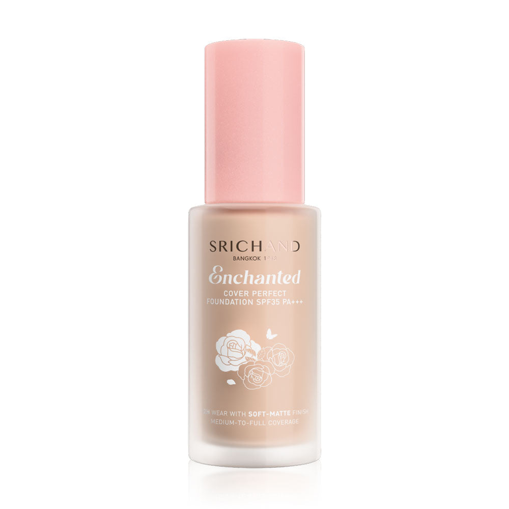 Srichand Enchanted Cover Perfect Foundation SPF35 PA+++ 30ml - #105 Pinkish
