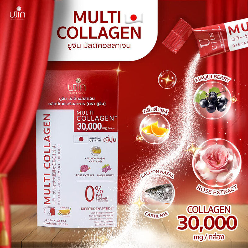 Ujin Multi Collagen Collagen dietary supplement 30,000 mg 3g x 10 Sachets
