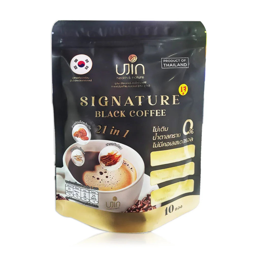 Ujin Signature Black Coffee Instant Coffee Mix Powder 5g x 10 Sachets