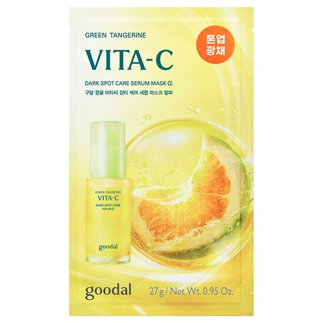 GOODAL Green Tangerine Vita C Dark Spot Care Serum Mask Alpha 27g