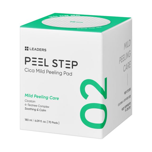 Leaders Peel Step Cica Mild Peel Peeling Pad 70 Pads 180ml