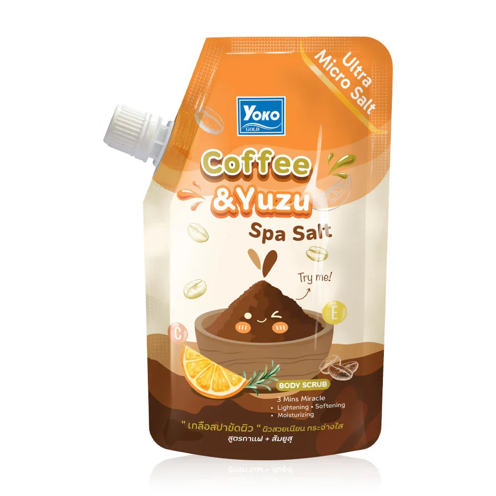 Yoko Gold Coffee & Yuzu Spa Salt Scrub 350g